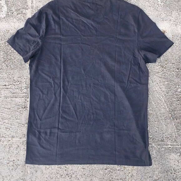 Burberry Men Tee Blue Cotton Crew Neck Short Sleeve T Shirt Size XL Authentic - Picture 4 of 12